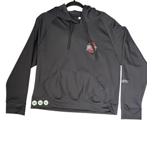 Bend Active Ohio State Buckeyes Performance Hoodie Black XL Buckeye Leaf Logo